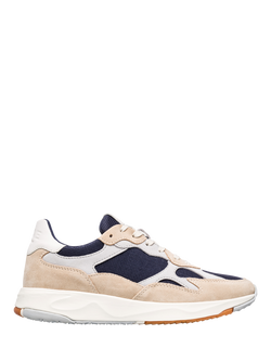 CLAE Zuma Leather Mesh Trainers, Safari/Navy, Safari/Navy