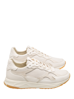 CLAE Zuma Leather Mesh Trainers, Off White/Gum - view 2, Off White/Gum