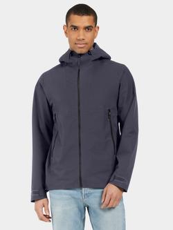 Didriksons Basil Windproof Waterproof Jacket, Black, Dark Night Blue
