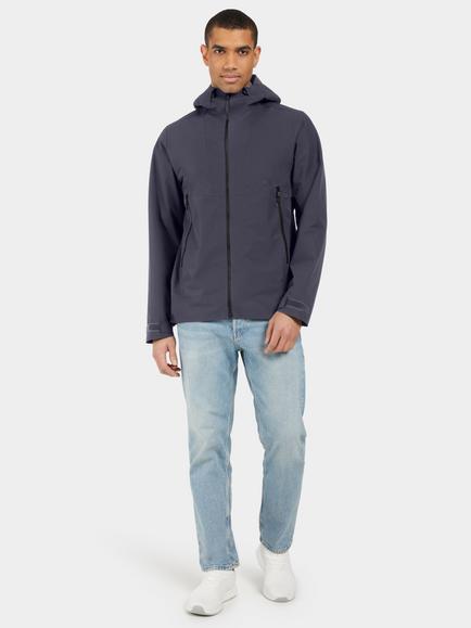 Didriksons Basil Windproof & Waterproof Shell Jacket - view 2, Dark Night Blue