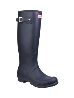Hunter Original Tall Wellington Boots - view 2, Navy