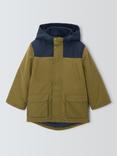 John Lewis Kids' 2-in-1 Shower Resistant Jacket, Olive