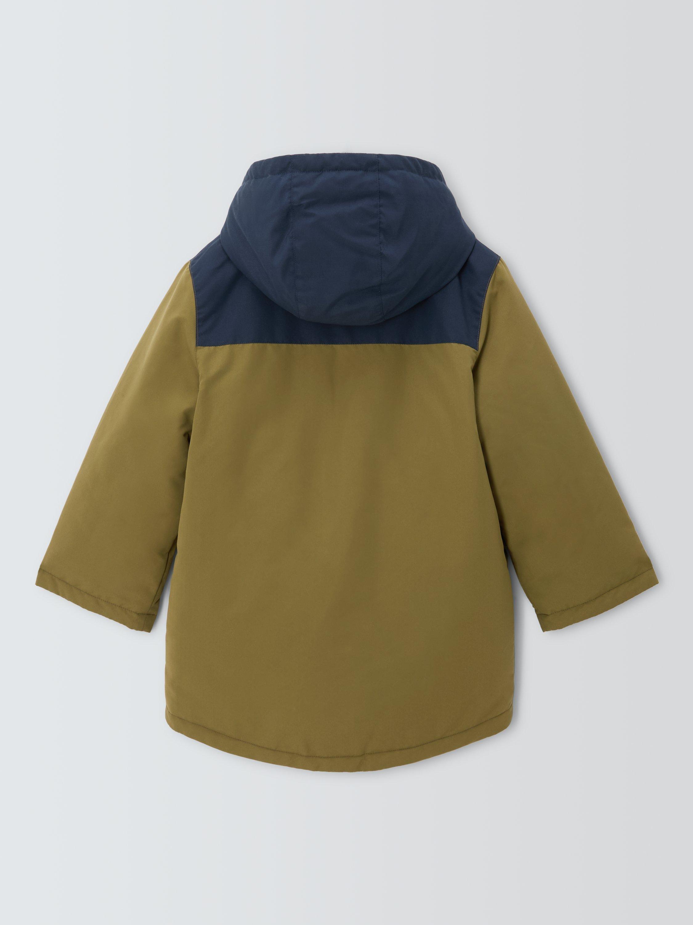 Product image 9 of 9, which shows John Lewis Kids' 2-in-1 Shower Resistant Jacket, Olive, 3 years