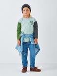 John Lewis Kids' Skate Graphic Jersey Top, Light Blue