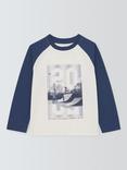 John Lewis Kids' Bike Park Photograph Top, Navy