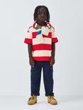 John Lewis Kids' Block Stripe T-Shirt, Red/White