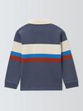John Lewis Kids' Stripe Rugby Shirt, Blue Multi