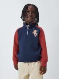 John Lewis Kids' Space 1/2 Zip Sweater, Blue Navy