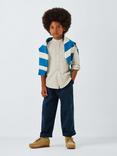 John Lewis Kids' Grandad Collar Shirt, Beige