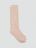 Mango Sweety Long Ribbed Socks, Natural, One Size