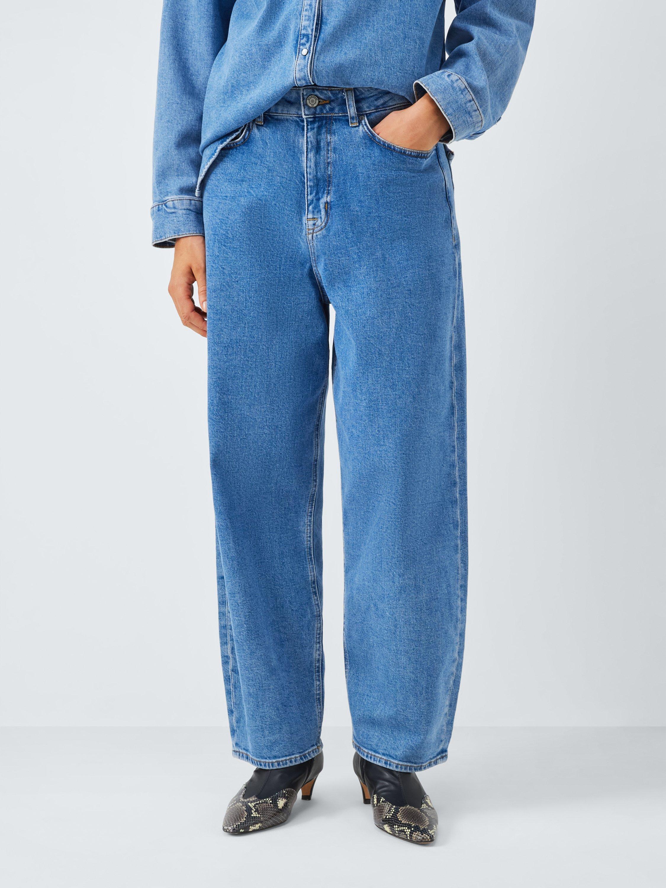 Product image 3 of 7, which shows John Lewis Straight Relaxed Leg Jean, Mid Blue, 14