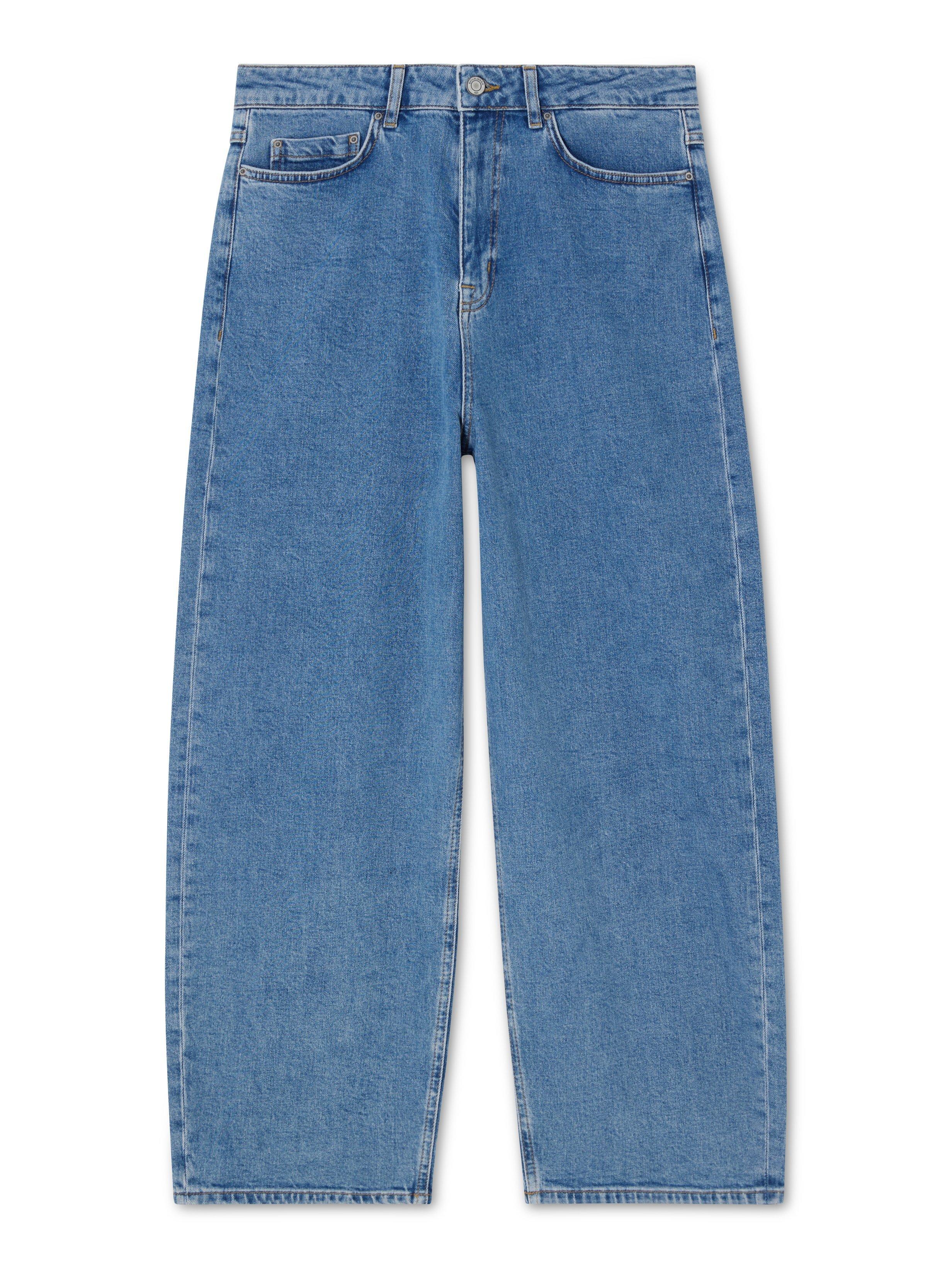 Product image 5 of 7, which shows John Lewis Straight Relaxed Leg Jean, Mid Blue, 14