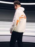 Reiss x McLaren Snoop Embroidered Fleece Jacket, Off White