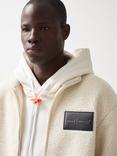 Reiss x McLaren Snoop Embroidered Fleece Jacket, Off White