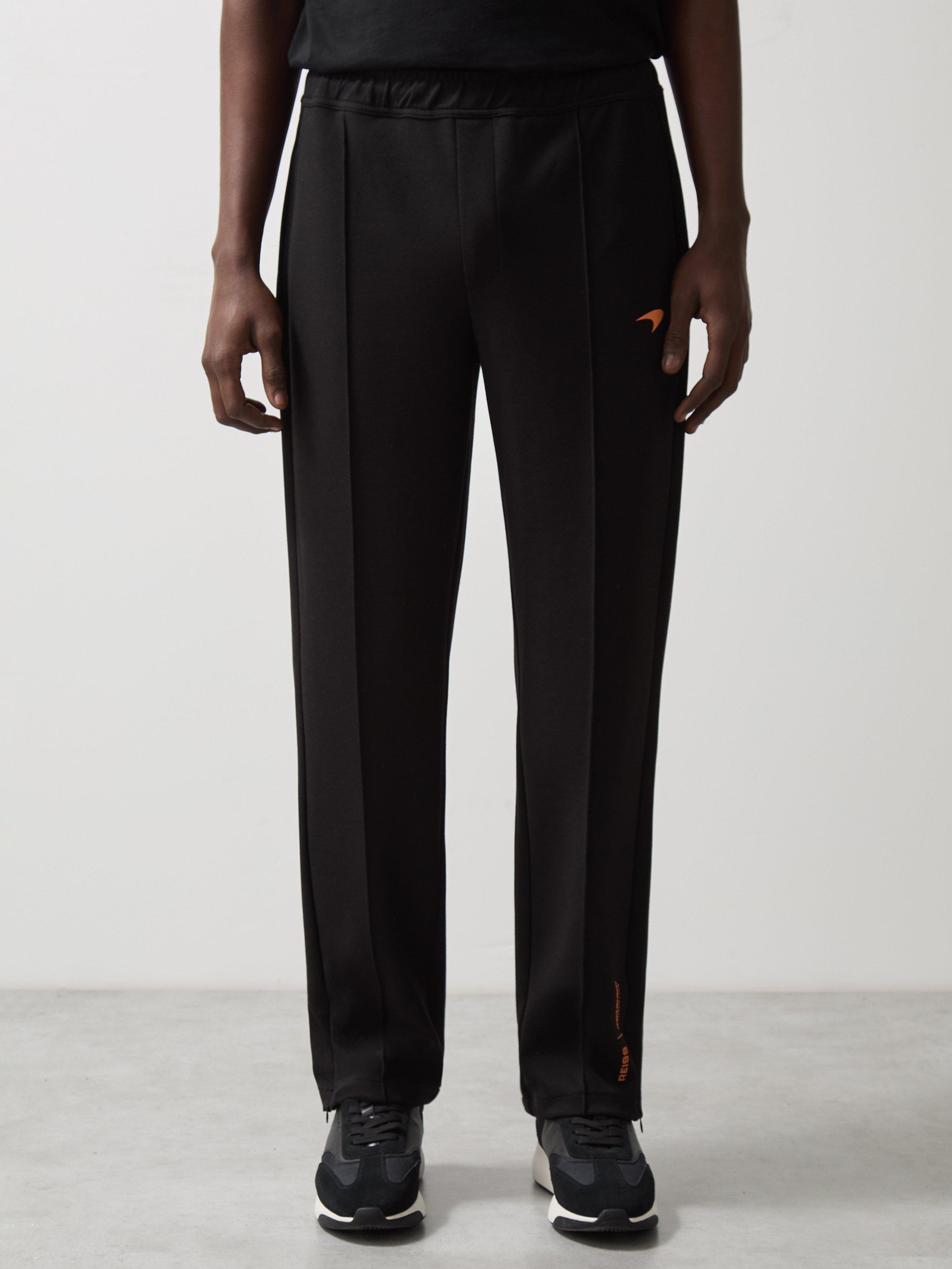 Product image 1 of 5, which shows Reiss x McLaren Borough Interlock Joggers, Black, XS
