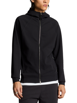 Lyle & Scott Diagonal Interlock Hooded Zip Through Jacket, Lacquer, Lacquer