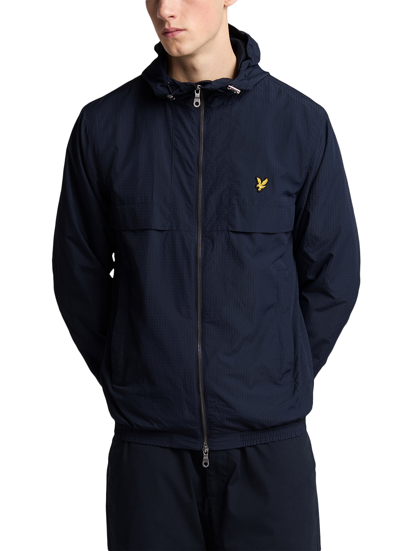 Product image 1 of 5, which shows Lyle & Scott Lightweight Ripstop Jacket, Dark Navy, XS