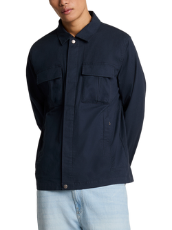 Lyle & Scott Ripstop Overshirt, Dark Navy, Dark Navy