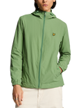 Lyle & Scott Hooded Zipped Windbreaker Jacket, Smoke Green