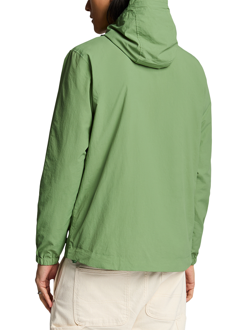 Product image 2 of 6, which shows Lyle & Scott Hooded Zipped Windbreaker Jacket, Smoke Green, XS