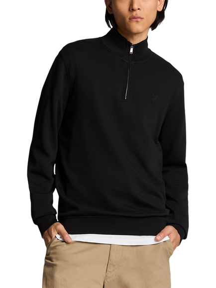 Lyle & Scott Tailored Zipped Overshirt, Jet Black