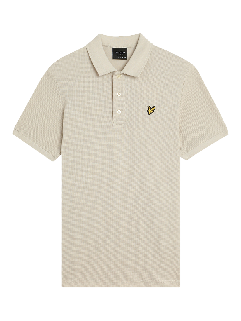 Product image 1 of 1, which shows Lyle & Scott Milano Cotton Regular Fit Short Sleeve Polo Shirt, Cove, XS