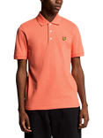 Lyle & Scott Cotton Blend Polo Shirt, Coral Stand