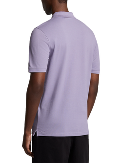 Lyle & Scott Cotton Blend Polo Shirt - view 2, Dusk Purple