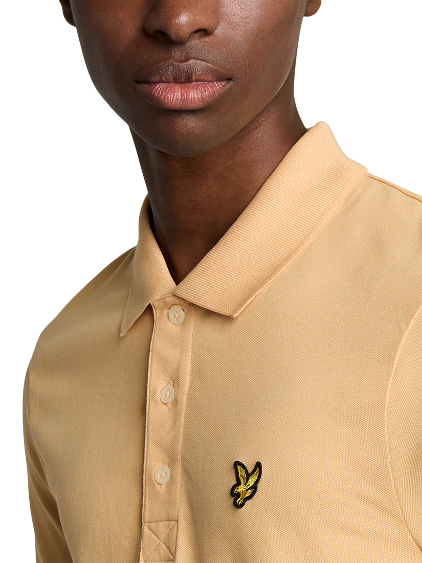 Product image 5 of 5, which shows Lyle & Scott Cotton Blend Polo Shirt, Sherbet, XS