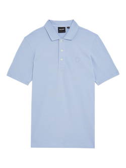 Lyle & Scott Superfine Cotton Polo Shirt, Brunnera Blue