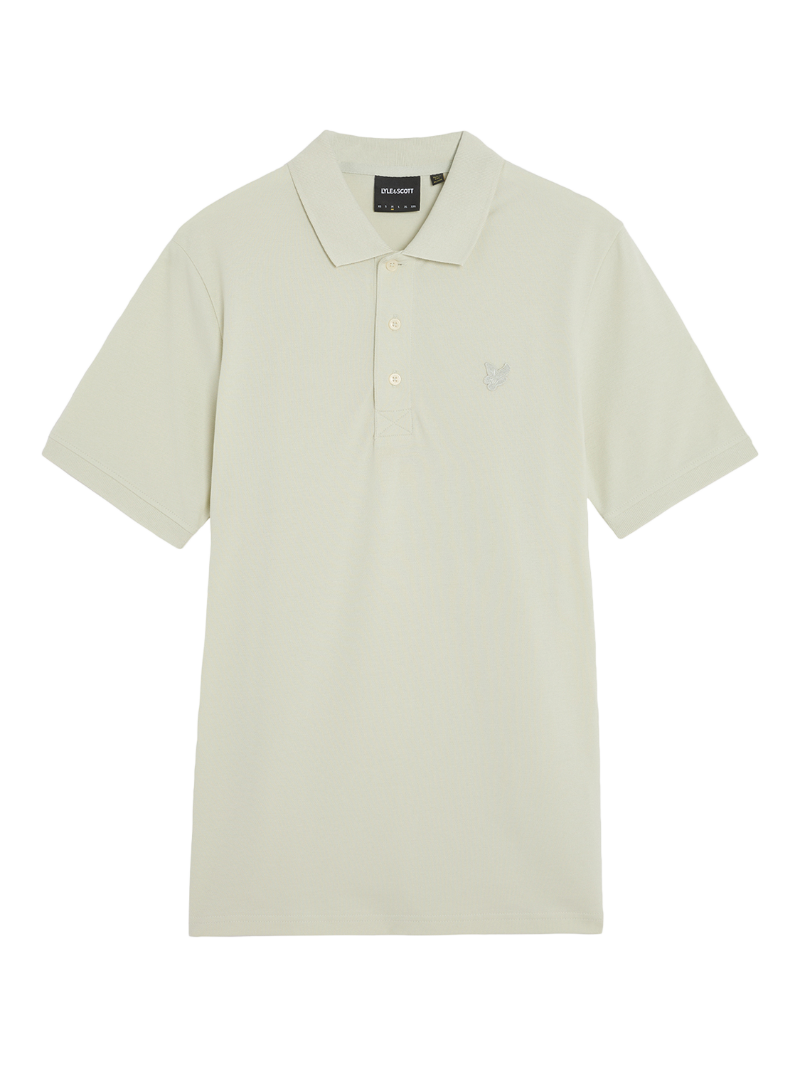 Product image 1 of 1, which shows Lyle & Scott Superfine Cotton Polo Shirt, Celadon Tint, XS