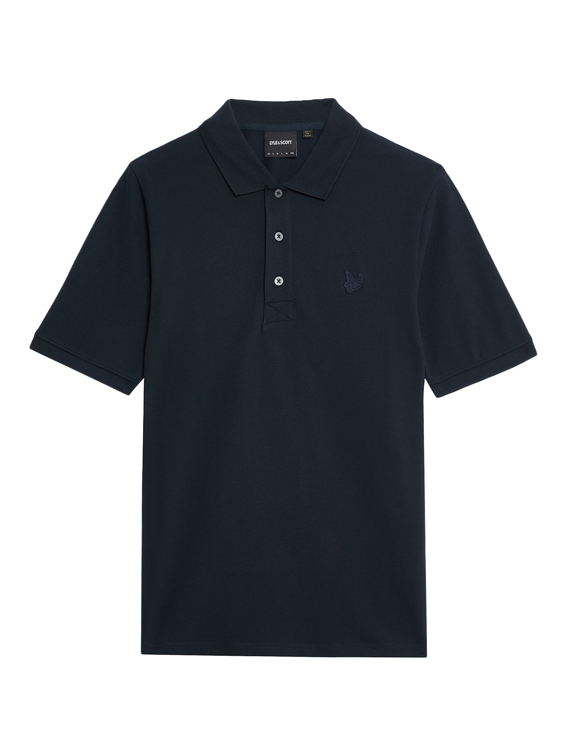 Product image 3 of 5, which shows Lyle & Scott Superfine Cotton Polo Shirt, Dark Navy, XS