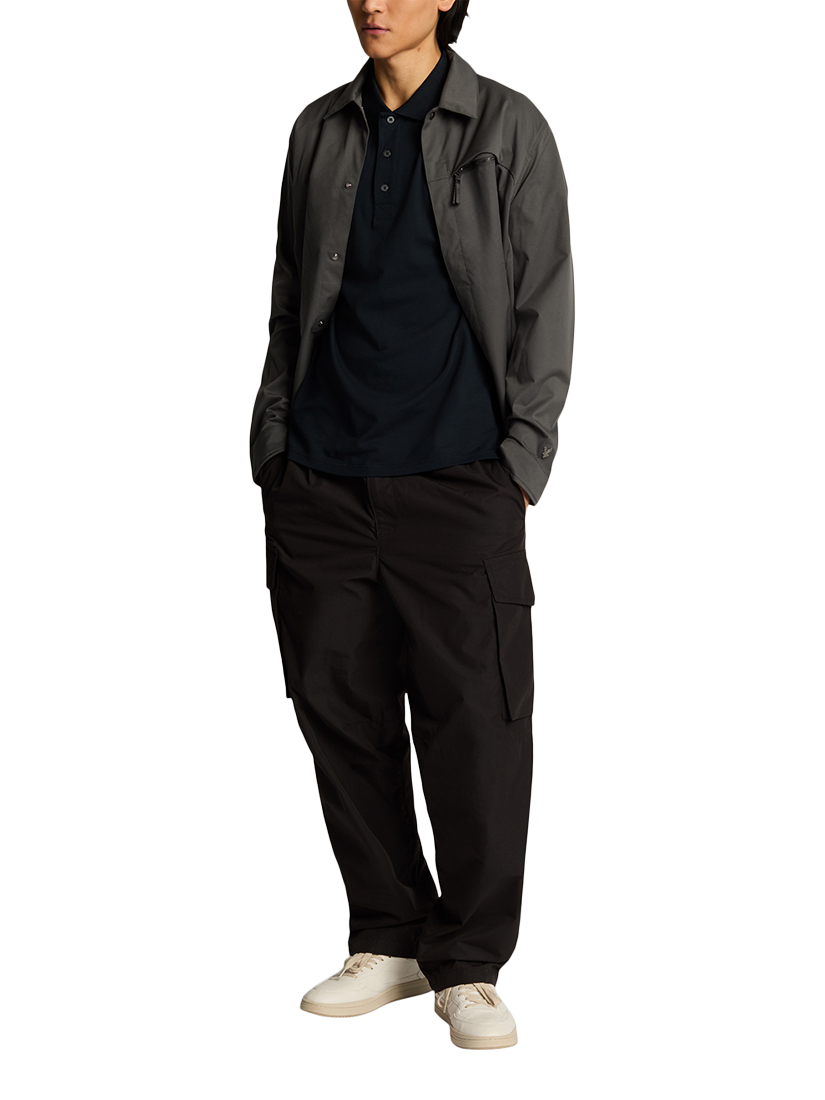 Product image 4 of 5, which shows Lyle & Scott Superfine Cotton Polo Shirt, Dark Navy, XS