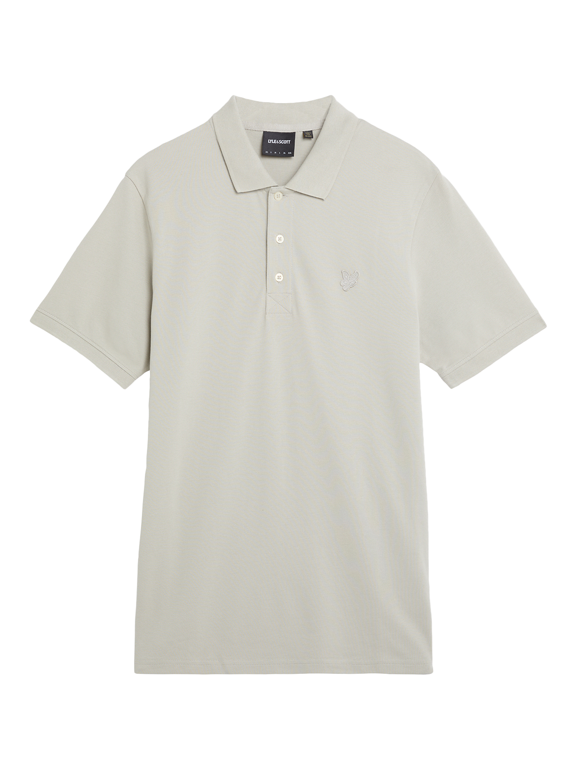 Product image 1 of 1, which shows Lyle & Scott Superfine Cotton Polo Shirt, Willow Grey, XS