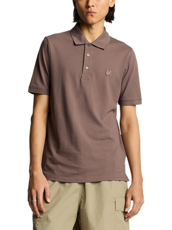 Lyle & Scott Superfine Cotton Polo Shirt, Plum Truffle
