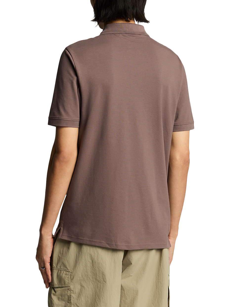 Product image 2 of 5, which shows Lyle & Scott Superfine Cotton Polo Shirt, Plum Truffle, XS