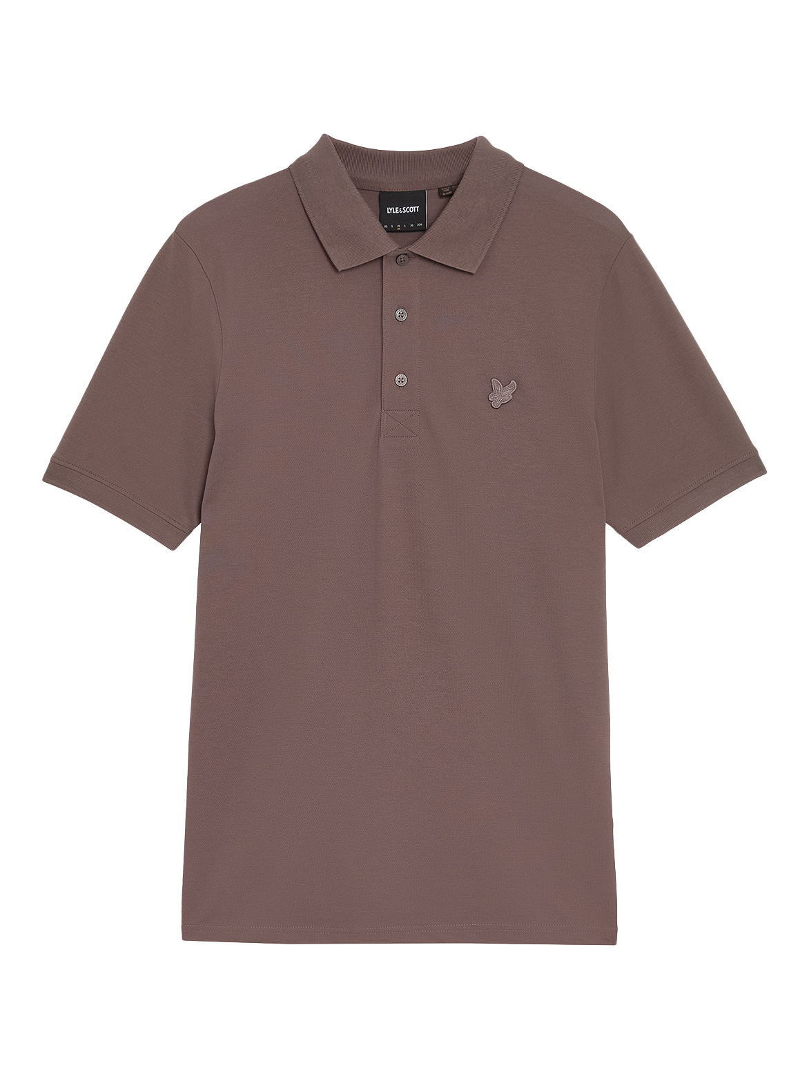 Product image 3 of 5, which shows Lyle & Scott Superfine Cotton Polo Shirt, Plum Truffle, XS