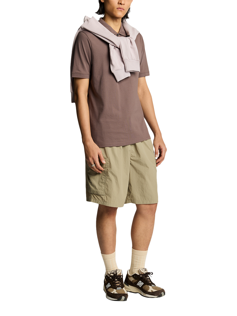 Product image 4 of 5, which shows Lyle & Scott Superfine Cotton Polo Shirt, Plum Truffle, XS