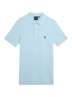 Lyle & Scott Short Sleeve Tipped Polo Shirt, Freshwater White