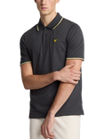 Lyle & Scott Tipped Polo Shirt, Gunmetal/Steward