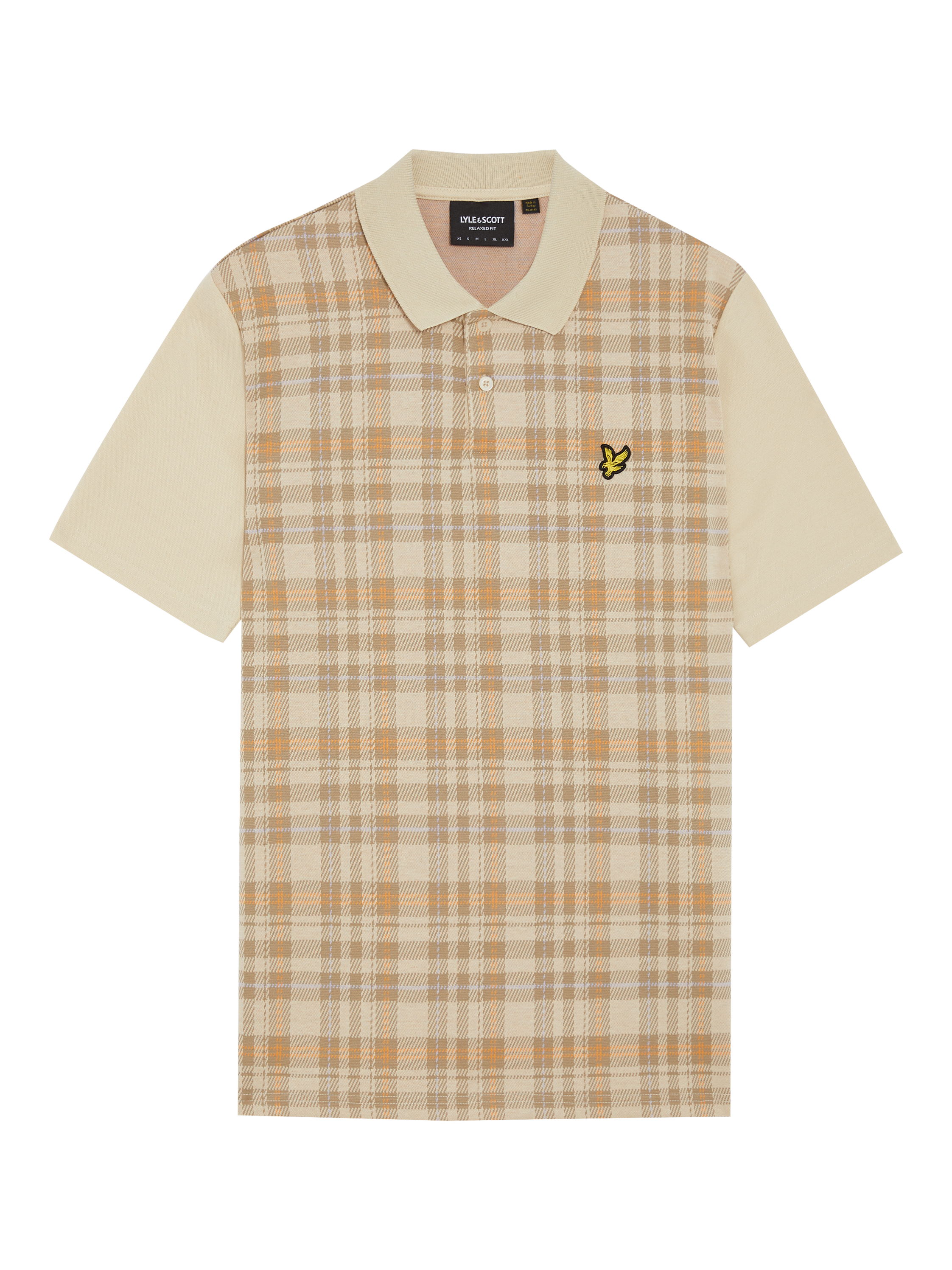 Product image 3 of 5, which shows Lyle & Scott Tartan Polo Shirt, Luna, XS