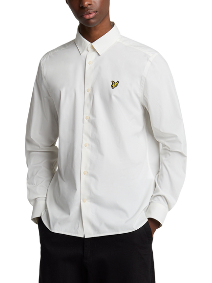 Lyle & Scott Bamboo Blend Regular Fit Shirt, Chalk