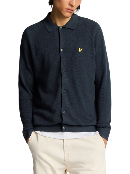 Lyle & Scott Linen Blend Regular Fit Shirt, Dark Navy