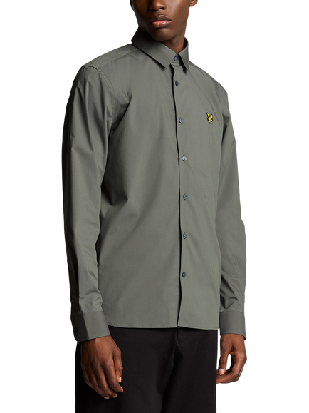 Lyle & Scott Bamboo Blend Regular Fit Shirt, Gunmetal