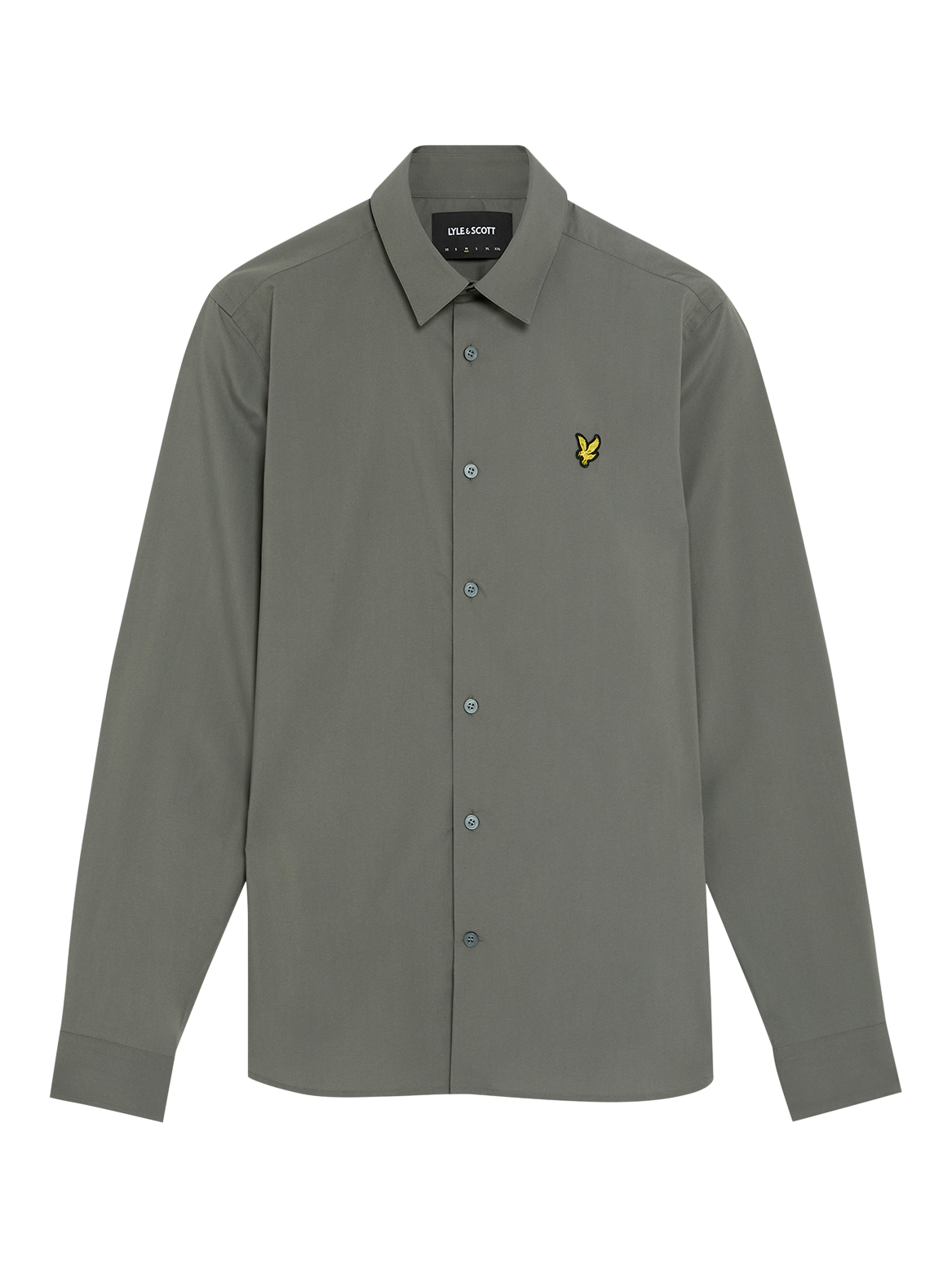 Product image 3 of 4, which shows Lyle & Scott Bamboo Blend Regular Fit Shirt, Gunmetal, XS