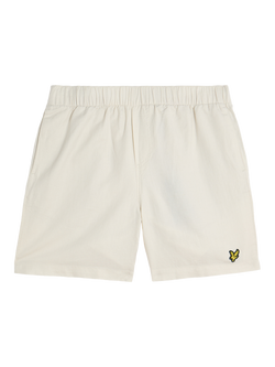 Lyle & Scott Linen Blend Elasticated Waist Deck Shorts, Neutral