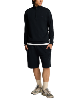 Lyle & Scott Superfine Cotton Drawstring Sweat Shorts, Dark Navy