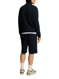 Lyle & Scott Superfine Cotton Drawstring Sweat Shorts, Dark Navy