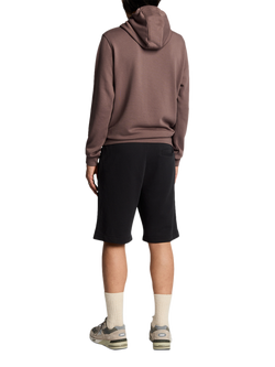 Lyle & Scott Superfine Cotton Drawstring Sweat Shorts - view 2, Jet Black