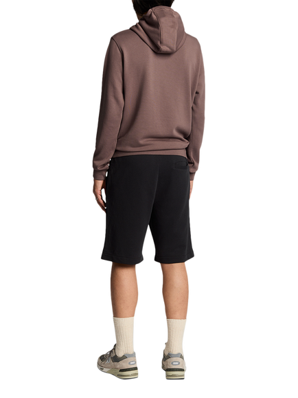 Lyle & Scott Superfine Cotton Drawstring Sweat Shorts - view 2, Jet Black
